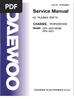 Daewoo Plasma PDP TV DPX-42D1NMSB-DPX-32D1 Parts and Service Manual