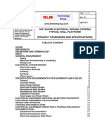 PROJECT STANDARDS and SPECIFICATIONS Offshore Elecrical Design Well Platform Rev01