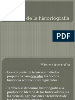 Historia de La Historiograf+¡a