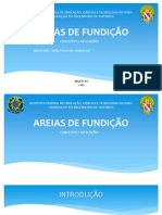 Apres Fundicao - Tipos de Areias