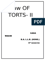 Torts - Consumer Protection Act, 1986