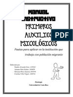 Manual Instructivo Sobre Primeros Auxilios Psicológicos