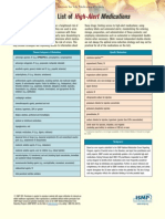 High Alert Medications