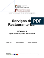 Tipos de Serviço Do Restaurante