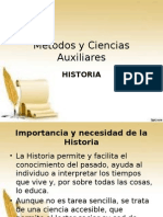 Métodos y Ciencias Auxiliares