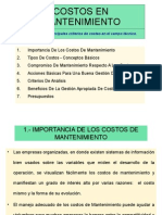 Costos de Mantenimiento Bien