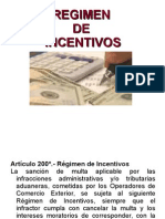 Regimen de Incentivos