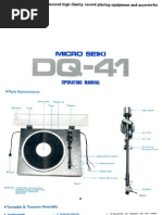 Micro Seiki DQ-41 Operating Manual