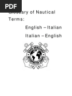 English Italian Glossary Nautical Terms