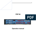 PSP 84 Operation Manual