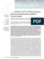 Nannofossils in 2011 El Hierro Eruptive Products Reinstate Plume Model For Canary Islands