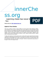 Chess Algebraic Notations