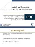 Low Vitamin D and Depression: A Systematic Review and Meta-Analysis