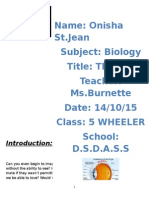 Onisha Biology Project 14 10 15