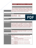 Cases in Management Accounting & Control