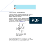 Compact Power Amplifier Designs