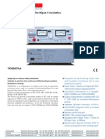 TOS8870A: Global Standard of The Hipot / Insulation Resistance Testers