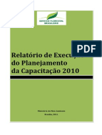 Relatório de Execução Do Planejamento Da Capacitação 2010