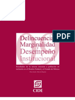 Delincuencia, Marginalidad y Desempeño Institucional.