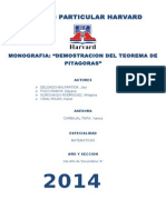 MONOGRAFIA - Teorema de Pitagoras