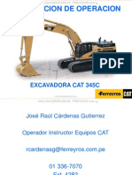 Curso Instruccion Operacion Excavadora Hidraulica 345cl Caterpillar Ferreyros