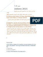 New Questions 2015 Dental