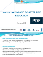 Voluntarism and Disaster Risk Reduction