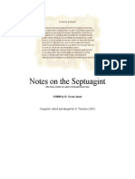 R. Grant Jones - Notes On The Septuagint (Abridged by G. Tzavelas)