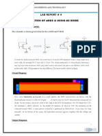 Fabrication of Nmos & Using As Diode: Lab Report # 4