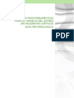 "Entrenamiento Psicoterapéutico" "Para El Manejo Del Estrés en Incidentes Críticos" "Guía Metodológica"