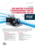 Indoor Water Cooled Condensing Units 1/2 Through 40 HP: RW Series