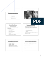 General Anesthetics: General Anesthesia - Characteristics Balanced Anesthesia