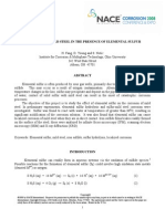 Corrosion of Mild Steel in The Presence of Elemental Sulfur