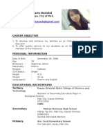 Curriculum Vitae App Letter