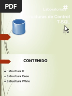 Estructuras de Control T-SQL