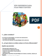 Evaluacion Diferenciada, Preguntas Frecuentes