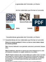 Caracteristicas Generales Del Concreto y Del Acero