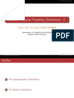 Lecture 7: Special Probability Distributions - 2: Assist. Prof. Dr. Emel YAVUZ DUMAN