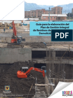 Guía para La Elaboración Del Plan de Gestión Integral de Residuos de Construcción y Demolición (RCD) en Obra PDF