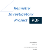 Chemistry Investigatory Project