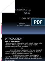 Biotechnology in Fruit and Vegetable