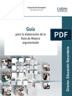 INEE Guía para La Elaboración de La Ruta de Mejora Argumentada Director de Secundaria