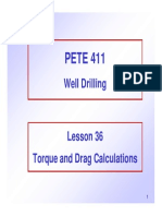 36 Torque and Drag Calculations