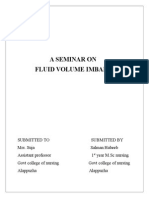 Fluid Volume Balance