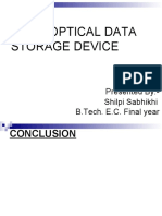 3D Optical Data Storage Device: Presented By:-Shilpi Sabhikhi B.Tech. E.C. Final Year