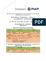 Programación General XVI Encuentro Iberoamericano de Cementerios Patrimoniales