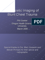 Diagnostic Imaging of Blunt Chest Trauma