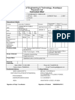 S.K.U College of Engineering & Technology, Anantapur: Curriculum Vitae'