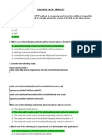 Smaple Questions Advance Java-Servlets