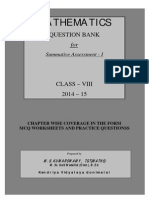 Class Viii Maths Question Bank